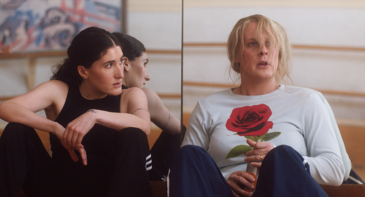John Early as Maddie Ralph and Kate Berlant as Deena in a scene from 