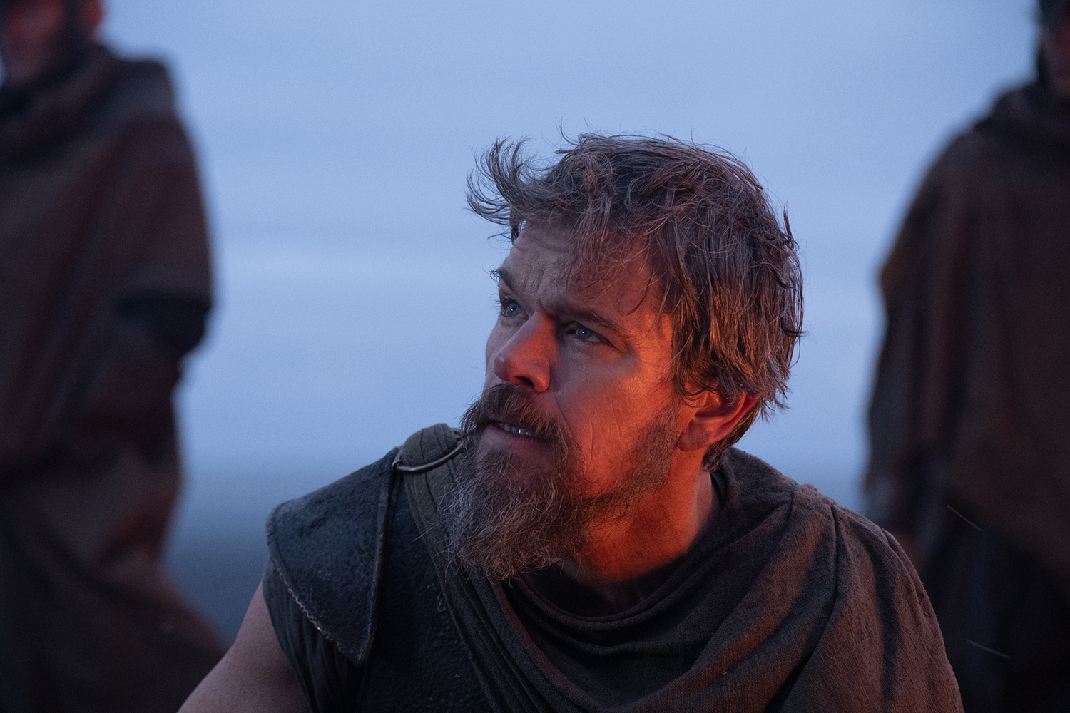 Matt Damon as Odysseus in a scene from 