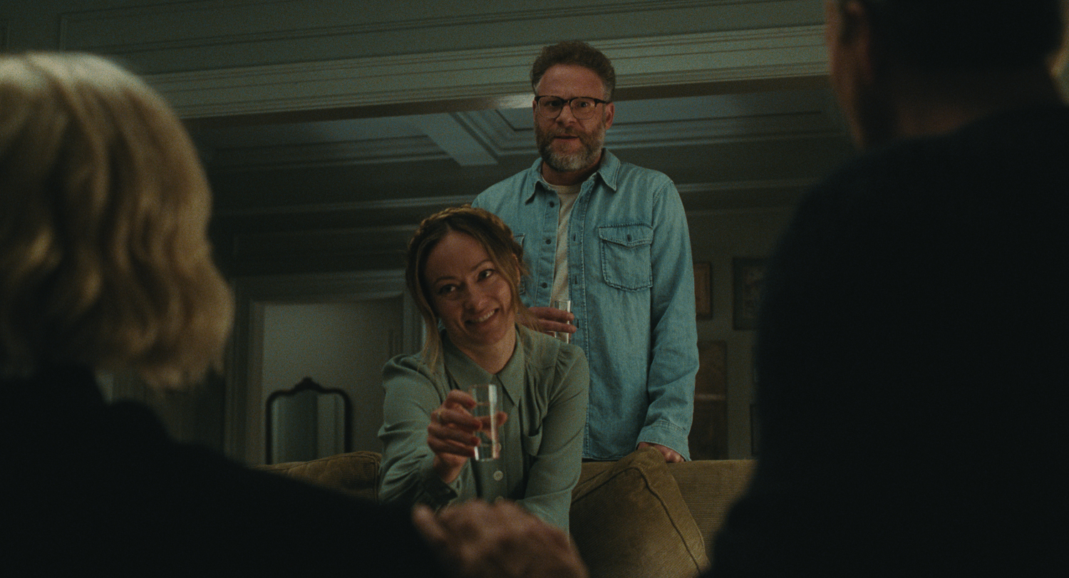 Penelope Cruz as Pina, Olivia Wilde as Angela, Seth Rogen as Joe and Edward Norton as Hawk in a scene from 