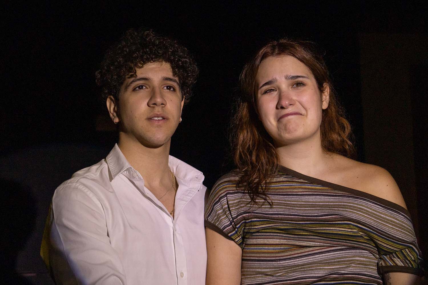 Celia Voges as Sue Snell and Nestor Santana as Tommy Ross. (Photo by Emily Rodriguez)
