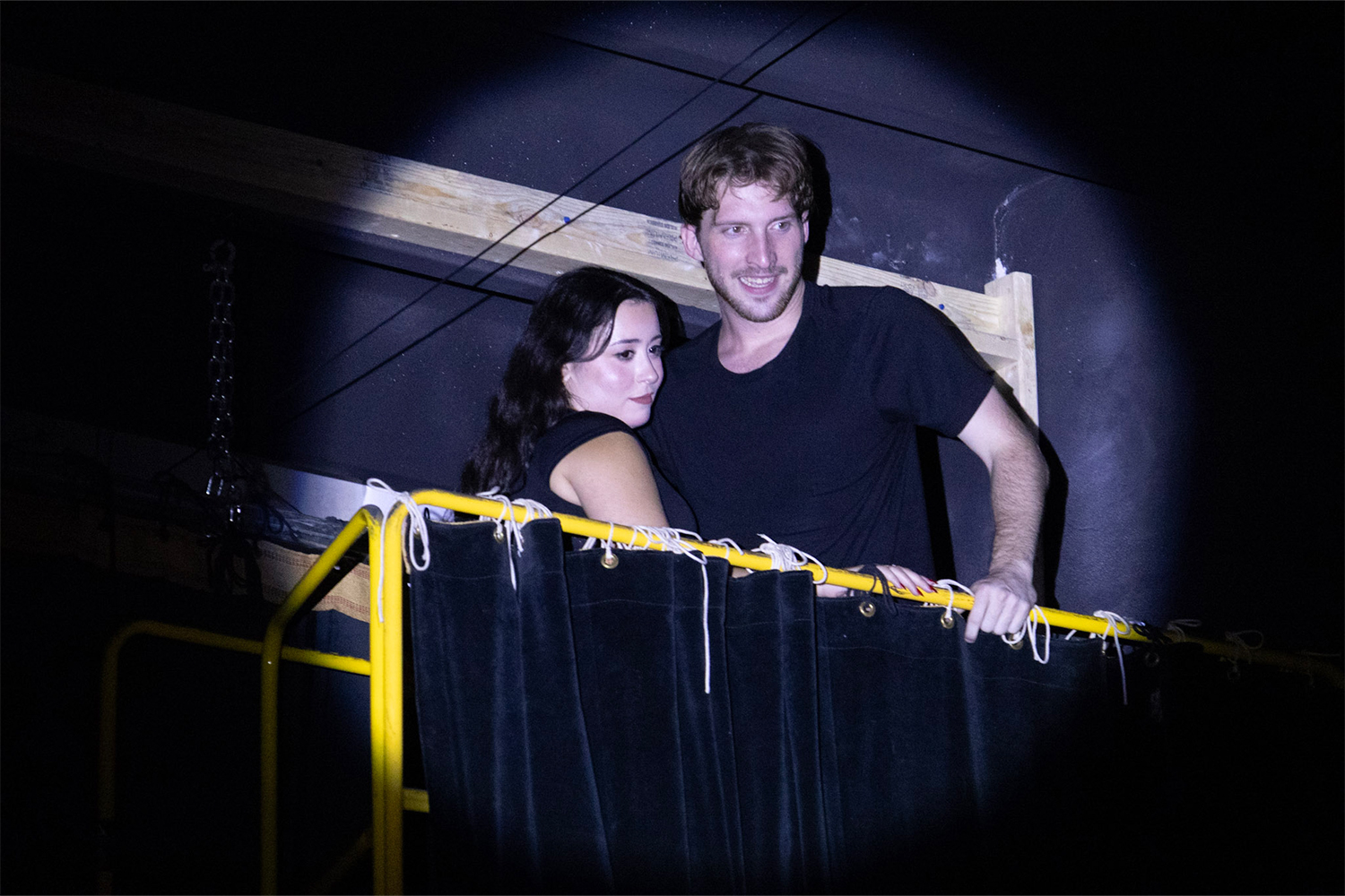 Olivia Hudson-Fuentes as Chris Hargensen and Richard K. Webber as Billy Nolan in True Mirage's 