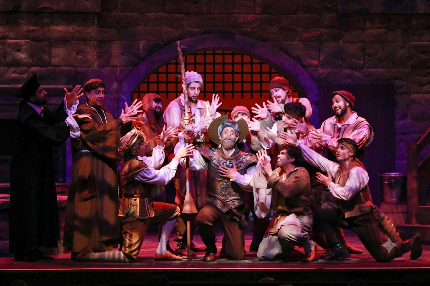 The production receiving the most Carbonell Award nominations was Actors' Playhouse's “Man of La Mancha” with 12 nominations. Awards will be announced at the 49th annual ceremonies on Monday, Nov. 16. (Photo courtesy of Actors' Playhouse)