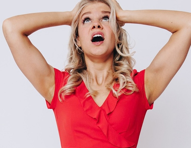 Ella Olesen stars as a California weather girl who struggles to deliver forecasts about our climate-stricken planet with unflinching optimism opening at GableStage on Friday, Sept. 25.