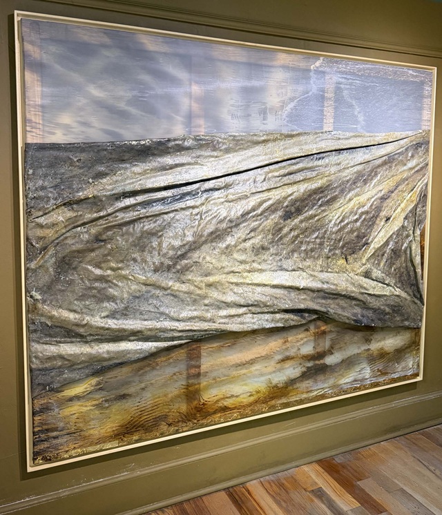 Emilia Martínez-Fierro's draped canvases make the material itself part of the work.