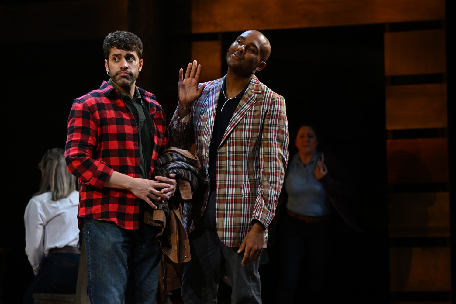Justin Anthony Long and Lee Hollis Bussie in Slow Burn Theatre's 