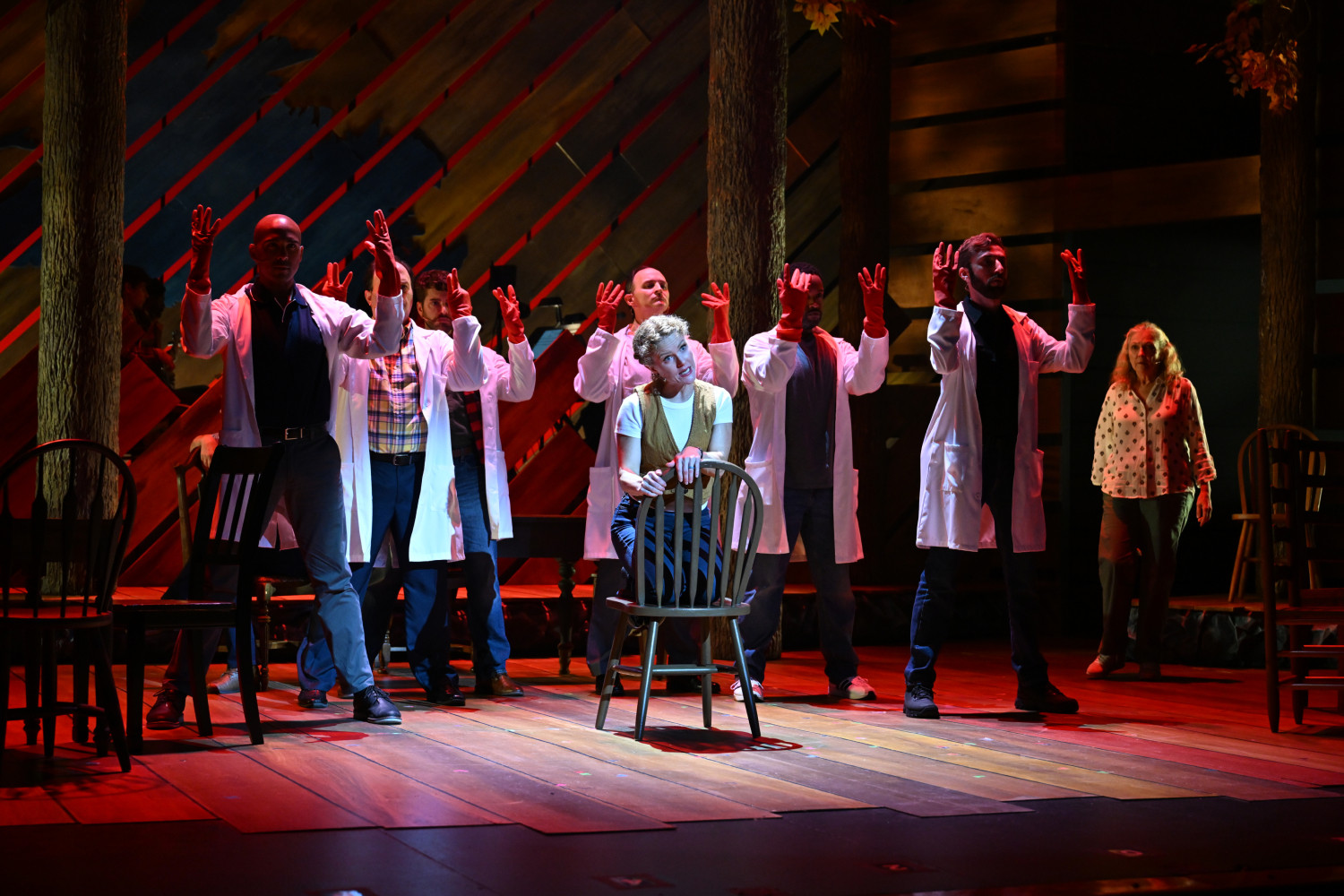 Kimberly Doreen Burns and the cast of 