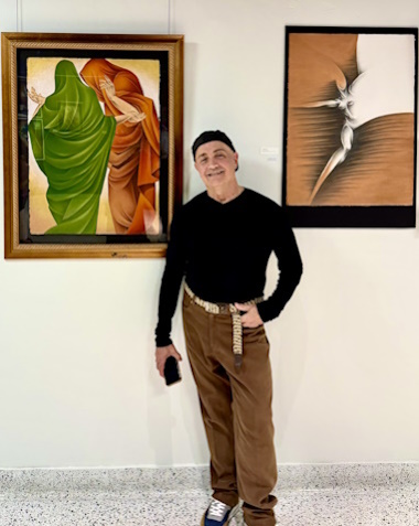 Noel Suarez is MDPL's Artist-in-Residence, anchoring a new collaboration that places a working artist directly inside the museum's gallery space. (Photo courtesy of the artist)