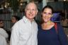 Guillermo Perez with Adrienne Arsht Center for the Performing Arts Assistant Vice President, Public Relations Suzette Espinosa Fuentes