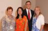 Carol Damian and Regine Chan with FIU Provost and Executive Vice President Dr. Kenneth G. Furton and Debby Furton