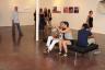 Artwalk patrons admire artwork at C-Art Gallery