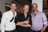 Jeffrey Wilkinson with artist Robin Hill and Ozzy Pascual
