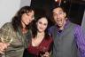 Resident artist Karelle Levy with Eva Rodriguez and A Hot Party President Spencer J. Kramer