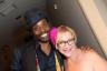 Billy Porter graciously poses with "new fans" Charlotte Libov . . .