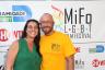 Juliana Mion with MiFo LGBT Film Festival volunteer Terrence Paoli.