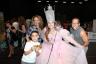 Glinda, the Good Witch poses with the Rodriguez family, Georgi, David and David Jr.
