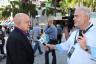 . . . is interviewed by MDC director of communications Juan Mendieta for Univision.