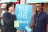 Rafael Heredia and Khalid Jones promote Miami Downtown Jazz Festival.