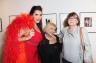 Erika Moon with journalist/authors Charlotte Libov and Risha Gotlieb.