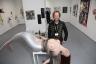 Artist Arnix Wilnoudt next to his 