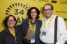 Coral Gables Art Cinema Membership Chairperson Myra Silverstein with Robert and Joanne Levite.