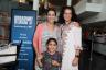 Adrienne Arsht Center for the Performing Arts Assistant Vice President, Public Relations Suzette Espinosa Fuentes and Sienna with Broadway Across America's Charlotte Vermaak