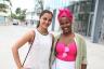 Brassdance performers Reshma Anwar and Gisele Fransa.