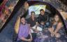 Alex Rubinsteyn, Nesti Mendiza, Juan Pablo Castro and Artist Geddes Levenson in the Intergalatic tent