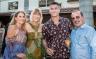 (center) Dance Now! Miami Founding Co-Directors Hannah Baumgarten and Diego Salterini with Sandra Curbelo, left and Robert Curbelo, at right.