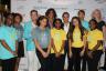 Miami Beach Commissioner Michael Gongora, Nicole Henry, Miami-Dade County School Superintendent  Alberto Carvalho and Miami Music Project Executive Director Anna Klimela with students from the Miami Music Project.