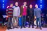 The John Daversa Quintet, l-r, Gonzalo Rubalcaba, Carlo De Rosa, John Daversa, Sammy Figueroa and Dafnis Prieto