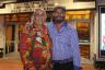 Harvey Burstein and Nilo Cruz, Pulitzer Prize-winning playwright of “Anna in the 			Tropics”