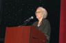 Theater critic Christine Dolen presenting the George Abbott Award