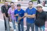 Tito Puente Jr., 2nd from left, and members of his Jazz Ensemble band