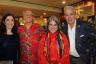 Rebecca San Juan, Howard Cohen, Miami-Dade County Mayor Danielle Levine 			Cava, Poet Richard Blanco, co-playwright of “Sweet Goats and Blueberry 				Señoritas”.