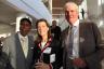 Randy Spann with University of Miami President Julio Frenk and his wife, Susan 			Warren