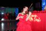 A violinist from “Sevi Artists”  performing at the “Carmen After Dark” celebration.