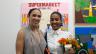 Anjelica Recio and Featured Artist Cristina Maingrette.